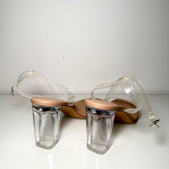Clear Block Heels - Picture 3 of 4